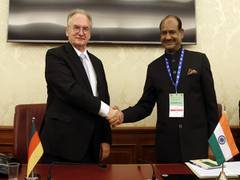 
      
      Om Birla meets Reiner Haseloff, President of Germany's...
      
      