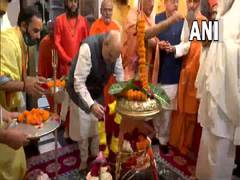 
      
      Amit Shah visits Harihar Ashram in Haridwar
      
      
