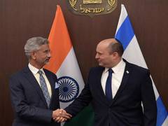 
      
      Jaishankar meets Israeli PM Naftali Bennett, discusses...
      
      