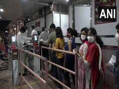
      
      Large crowd gathers as Taj Mahal reopens for night viewing on...
      
      