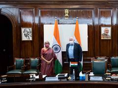 
      
      European Green Deal Executive VP meets Sitharaman, discusses...
      
      