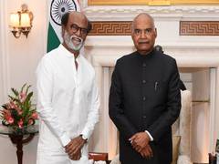 
      
      Rajinikanth meets President Kovind after receiving Dadasaheb...
      
      