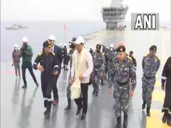 
      
      Union Minister Sarbananda Sonowal reviews second sea trials...
      
      