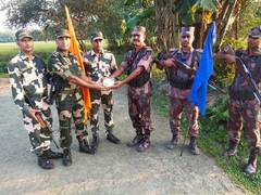 
      
      BSF exchanges sweets, greetings with Border Guard Bangladesh...
      
      