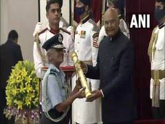 
      
      India's first woman Air Marshal Dr Padma Bandopadhyay awarded...
      
      