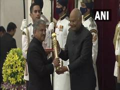 
      
      Mahindra Group Chairman Anand Mahindra receives Padma Bhushan...
      
      