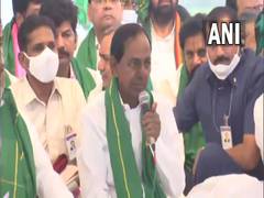 
      
      Telangana Rashtra Samithi stages protest in Hyderabad against...
      
      