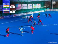 
      
      Asian Champions Trophy- India thrash Thailand 13-0 in opener
      
      
