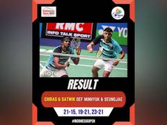 
      
      Indonesia Open: Satwiksairaj Rankireddy-Chirag Shetty advance...
      
      