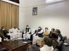 
      
      Opposition leaders hold meeting over suspension of 12 MPs from RS
      
      