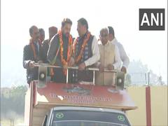 
      
      Uttarakhand Assembly polls: Anurag Thakur, CM Dhami lead...
      
      