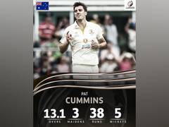 
      
      Cummins becomes first captain to get five-wicket haul in...
      
      