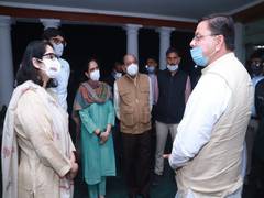 
      
      Uttarakhand CM Pushkar Singh Dhami meets family members of...
      
      