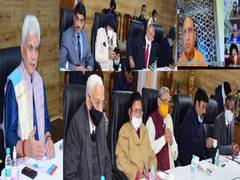 
      
      J-K: LG Manoj Sinha chairs meeting of Shri Amarnathji Shrine Board
      
      