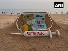 
      
      Odisha: Sudarsan Pattnaik creates sand art at Puri beach,...
      
      