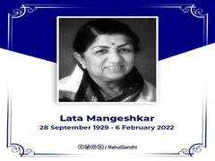 
      
      'Lata Mangeshkar's golden voice is immortal': Rahul, Priyanka...
      
      
