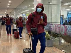
      
      Ind vs WI: Visitors arrive in Ahmedabad for white-ball series
      
      