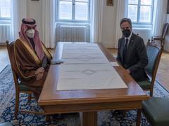 
      
      Blinken meets with Saudi Foreign Minister to discuss Ukraine,...
      
      