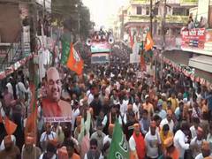 
      
      UP polls: Amit Shah holds massive roadshow in Prayagraj
      
      