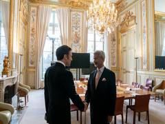 
      
      Jaishankar meets Macron, says India, France will cooperate...
      
      