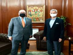 
      
      Jaishankar meets USIBC envoy Keshap, says can contribute in...
      
      
