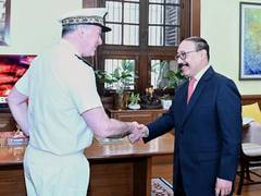 
      
      Shringla discusses maritime cooperation with France Navy Chief
      
      