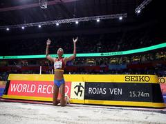 
      
      Venezuela's Olympic triple jump champion Yulimar Rojas sets...
      
      
