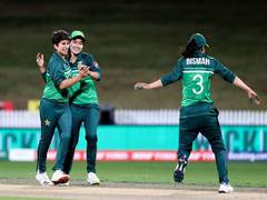 
      
      Women's CWC:  Bismah Maroof takes a sigh of relief after win...
      
      