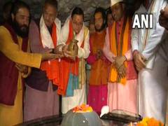 
      
      Dhami offers prayers at Tapkeshwar Mahadev Temple in Dehradun
      
      