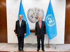 
      
      Foreign Secretary Shringla meets UN chief at UNHQs
      
      