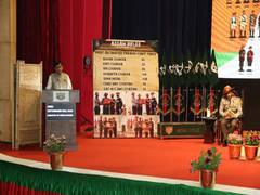 
      
      MoS Home Nityanand Rai takes part in Assam Rifle raising day
      
      