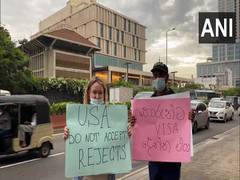 
      
      Protest held outside US Embassy in Colombo against Lankan govt
      
      
