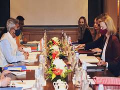 
      
      Jaishankar holds bilateral consultations with UK counterpart
      
      