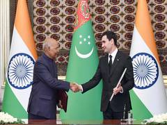 
      
      Four MoUs signed between India-Turkmenistan 
      
      