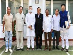 
      
      Rahul Gandhi meets Nagaland Congress leaders
      
      