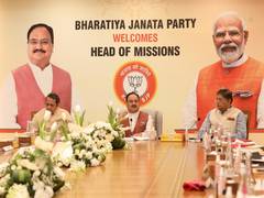 
      
        JP Nadda Interacts with envoys of 13 nations 
      
      