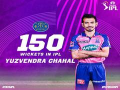 
      
      Chahal becomes second-fastest bowler to scalp 150 wickets in IPL
      
      