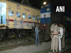 
      
      Puducherry Express derail after minor collision
      
      