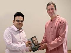 
      
      Jay Shah meets Shane Warne's younger brother 
      
      