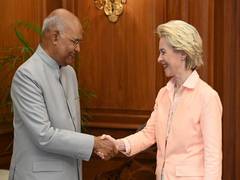 
      
      EU Chief meets Prez Kovind, highlights India-EU ties
      
      