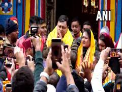 
      
      Kedarnath Temple opens for devotees today, Dhami offers prayers
      
      