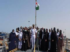 
      
      Indian Navy ships reach Saudi Arabia for overseas deployment
      
      