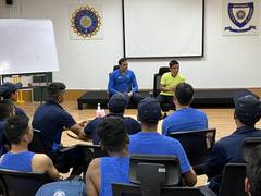 
      
      Sunil Chhetri interacts with NE, plate group cricketers at NCA
      
      