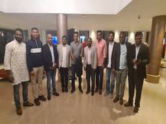 
      
      Telangana IT minister KTR receives warm welcome in London 
      
      