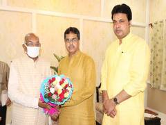
      
      New Tripura CM Manik Saha thanks PM Modi, Nadda 
      
      