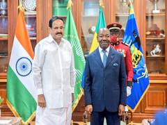 
    Vice President Naidu meets Gabon President in Libreville
    