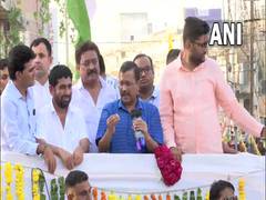 
      
      Kejriwal holds roadshow in poll-bound Gujarat
      
      