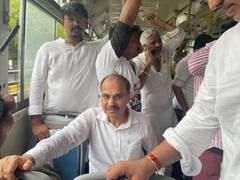 
      
      Adhir Ranjan Chowdhury alleges manhandling by Delhi Police 
      
      