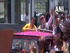 
      
      PM Modi gets a rousing welcome in HP's Dharmshala
      
      