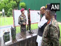 
      
      Rajnath Singh inspects communication equipment in Srinagar
      
      